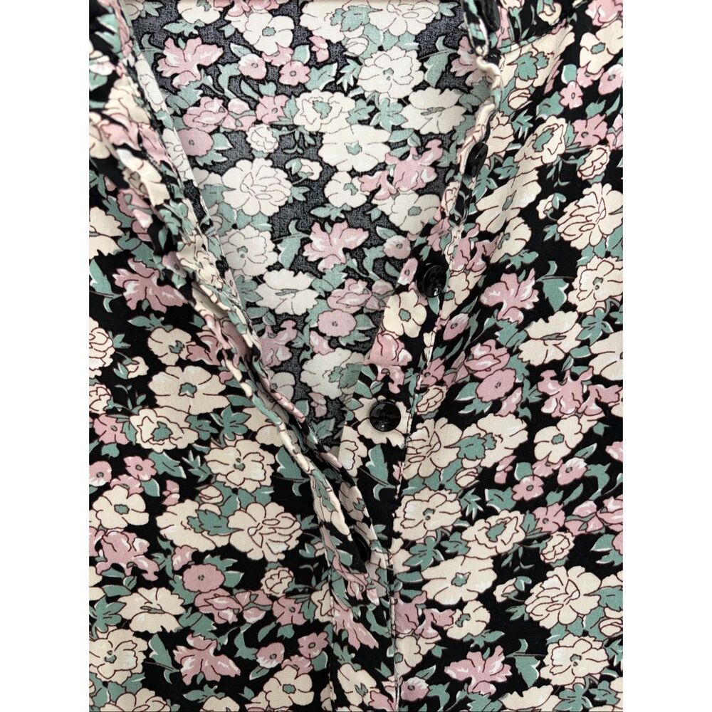 Natural Life Floral Rayon Midi Dress XL Boho Tiered Cottagecore Peasant Multi - Picture 7 of 12